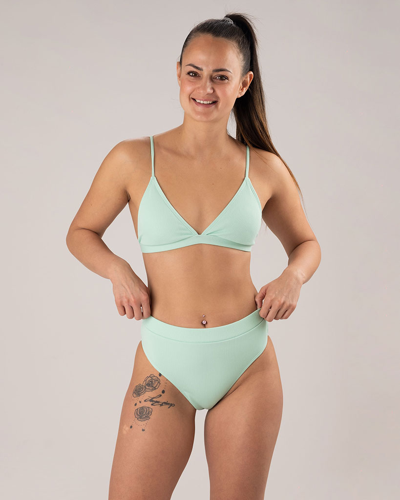 VEVAwear Malibu Bikini Sea Green – detajlni posnetek