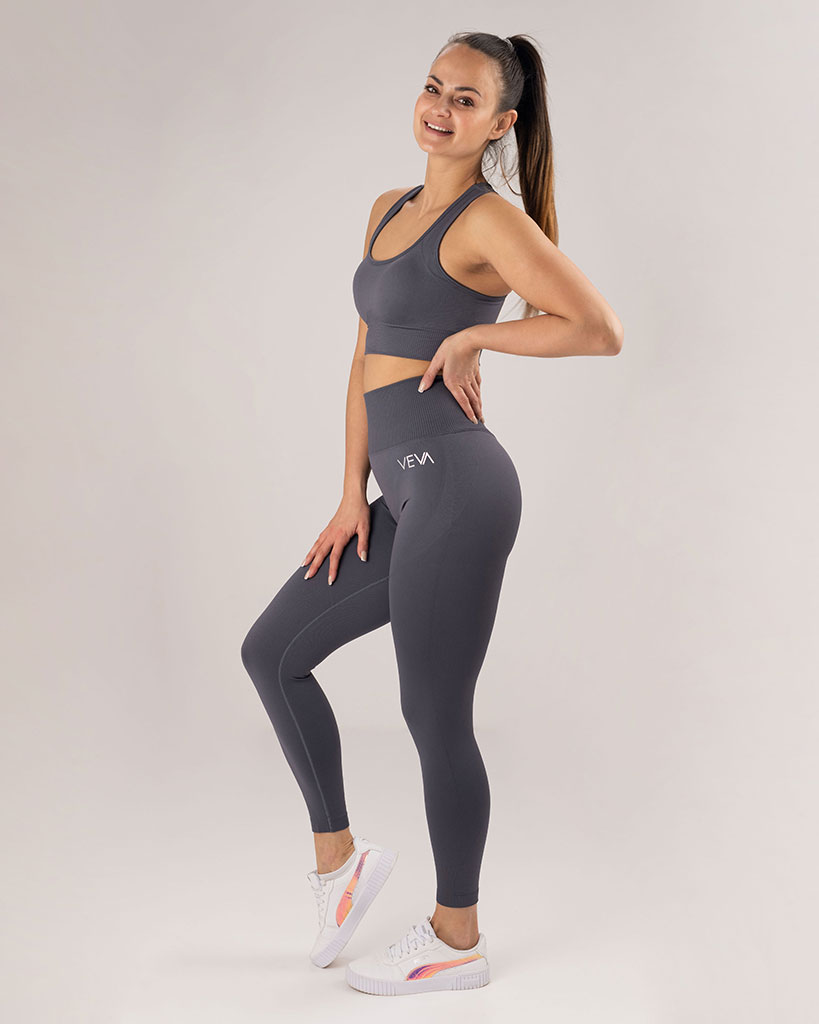 VEVAwear Confident Leggings Graphite Grey – back view
