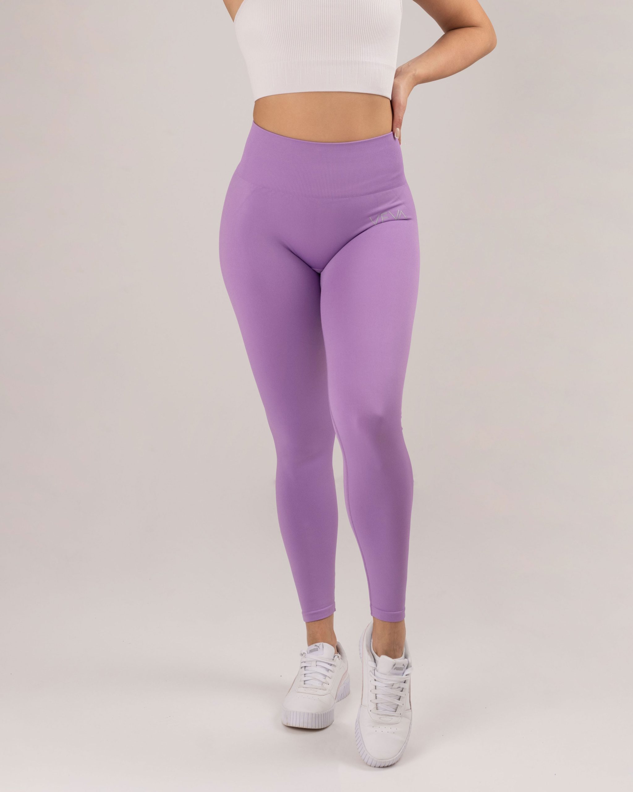 VEVAwear Comfort Leggings Lilac Purple – back view