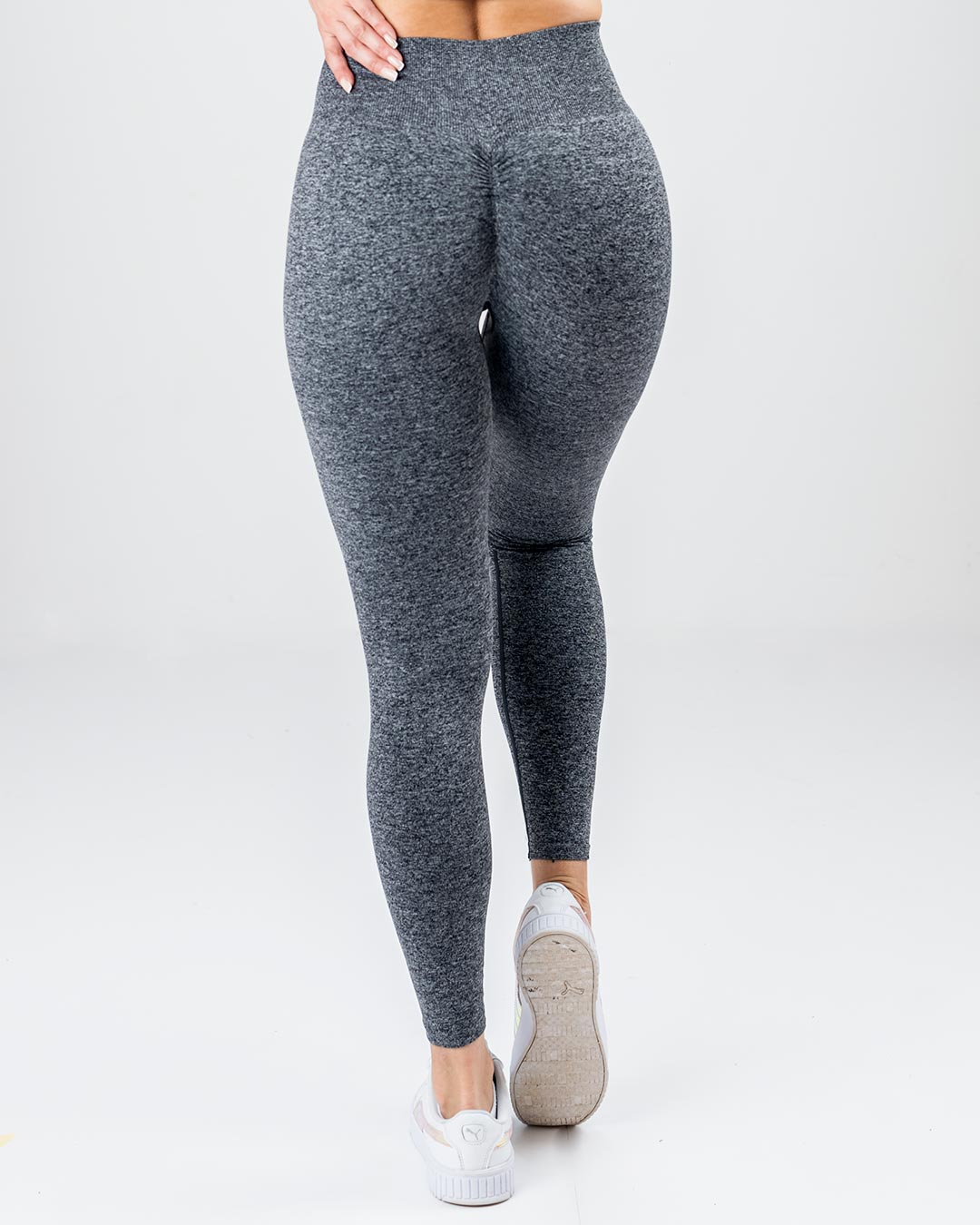 VEVAwear Sculpt Leggings Ash Gray – pogled zadaj