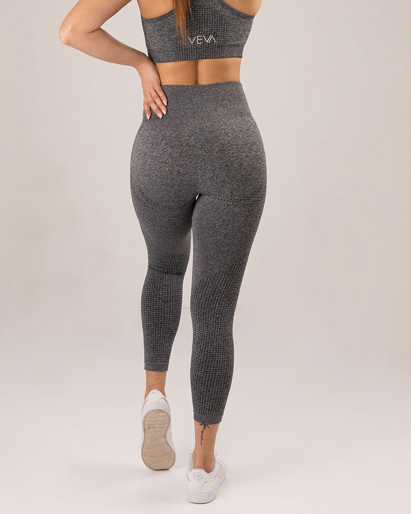 VEVAwear Active Leggings Ash Grey – back view