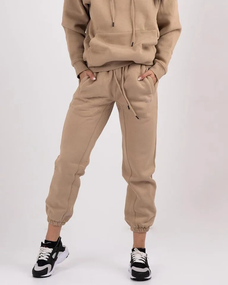 VEVAwear Soft Long Pants Sand Beige – front view