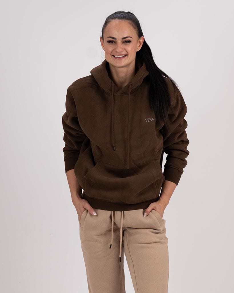 VEVAwear Soft Hoodie Earth Brown – detajl izdelka