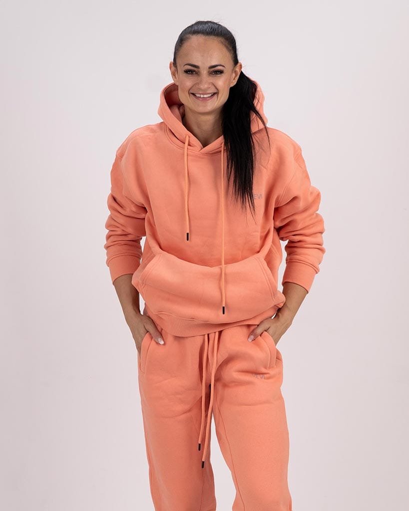 VEVAwear Soft Hoodie Peachy Orange – front view