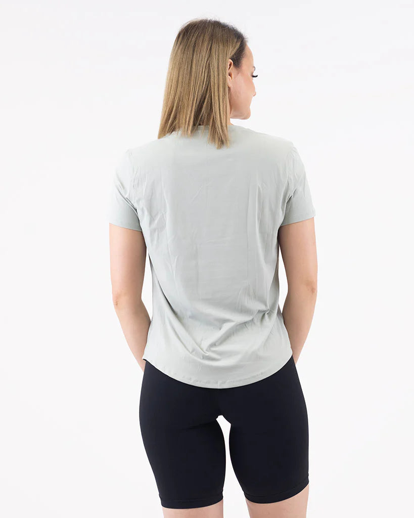 VEVAwear Feather T-shirt Menthol Green – back view