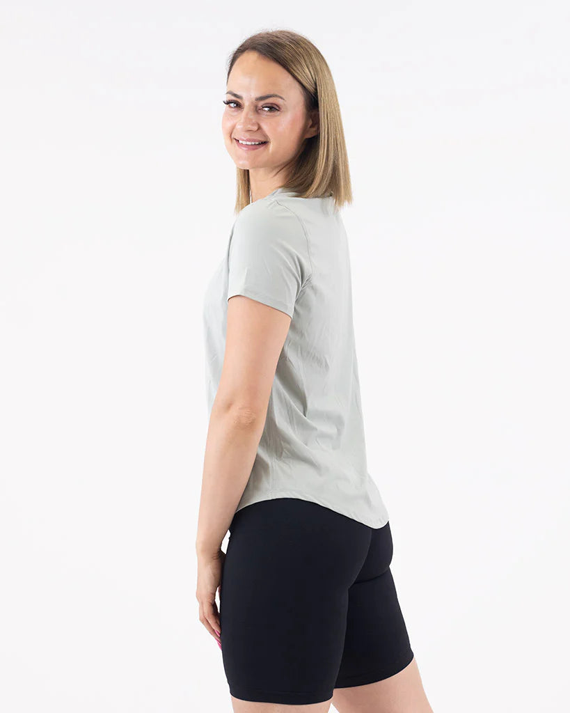 VEVAwear Feather T-shirt Menthol Green – detajl izdelka