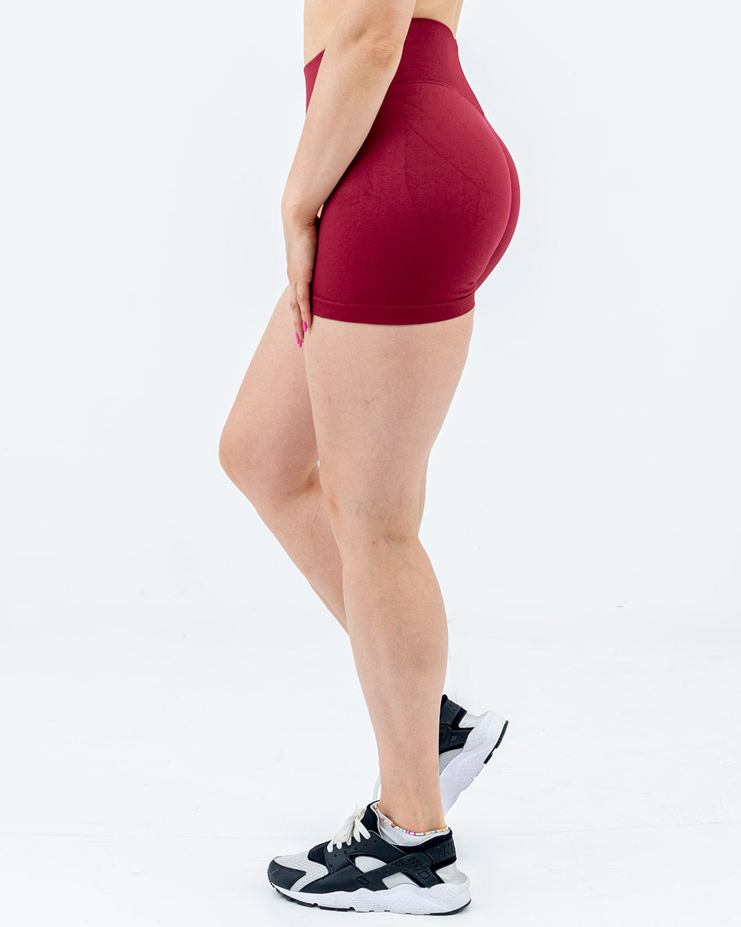 VEVAwear Shape Shorts Wine Red – pogled s strani