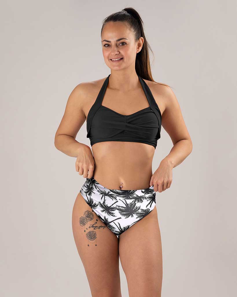 VEVAwear Copacabana Bikini Black White – front view