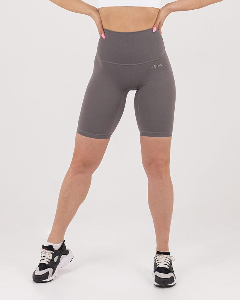 VEVAwear Feather Shorts Stone Grey – front view