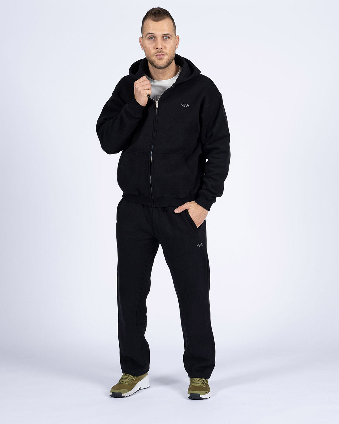 VEVAwear Soft Wide Pants Mighty Black – detajl izdelka