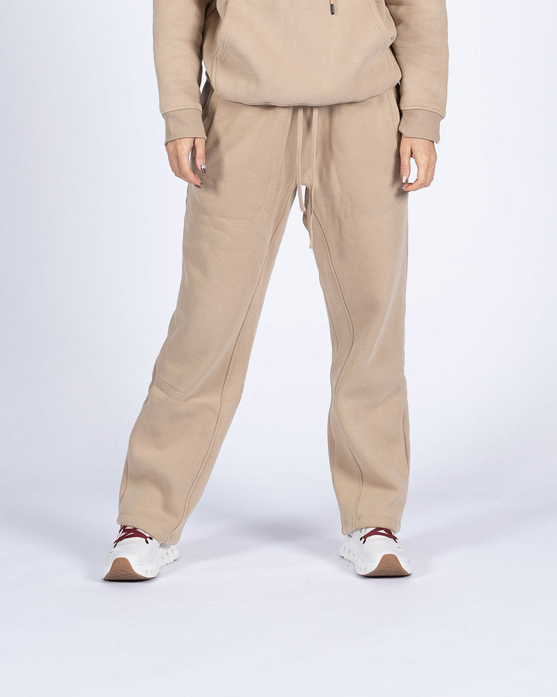 VEVAwear Soft Wide Pants Sand Beige – pogled spredaj
