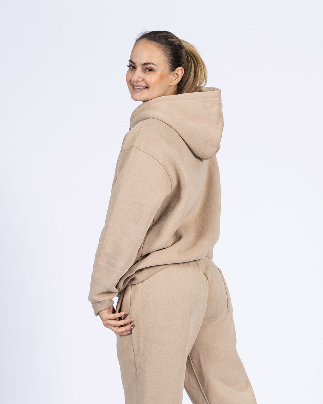 VEVAwear Soft Jacket Sand Beige – pogled s strani