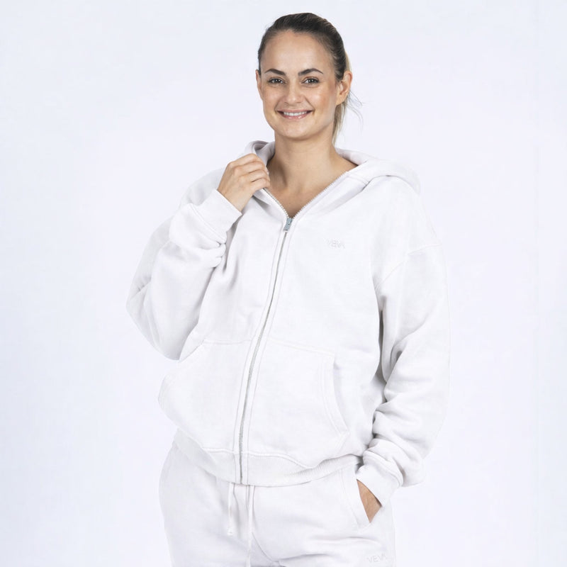 VEVAwear Soft Jacket Ultra White – front view