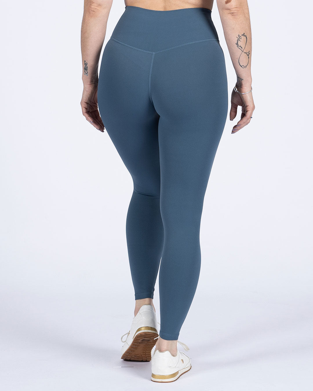 VEVAwear Feather Leggings Storm Blue – back view