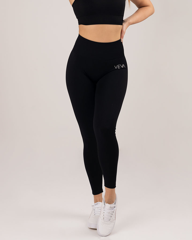 VEVAwear Comfort Leggings Mighty Black – close-up detail