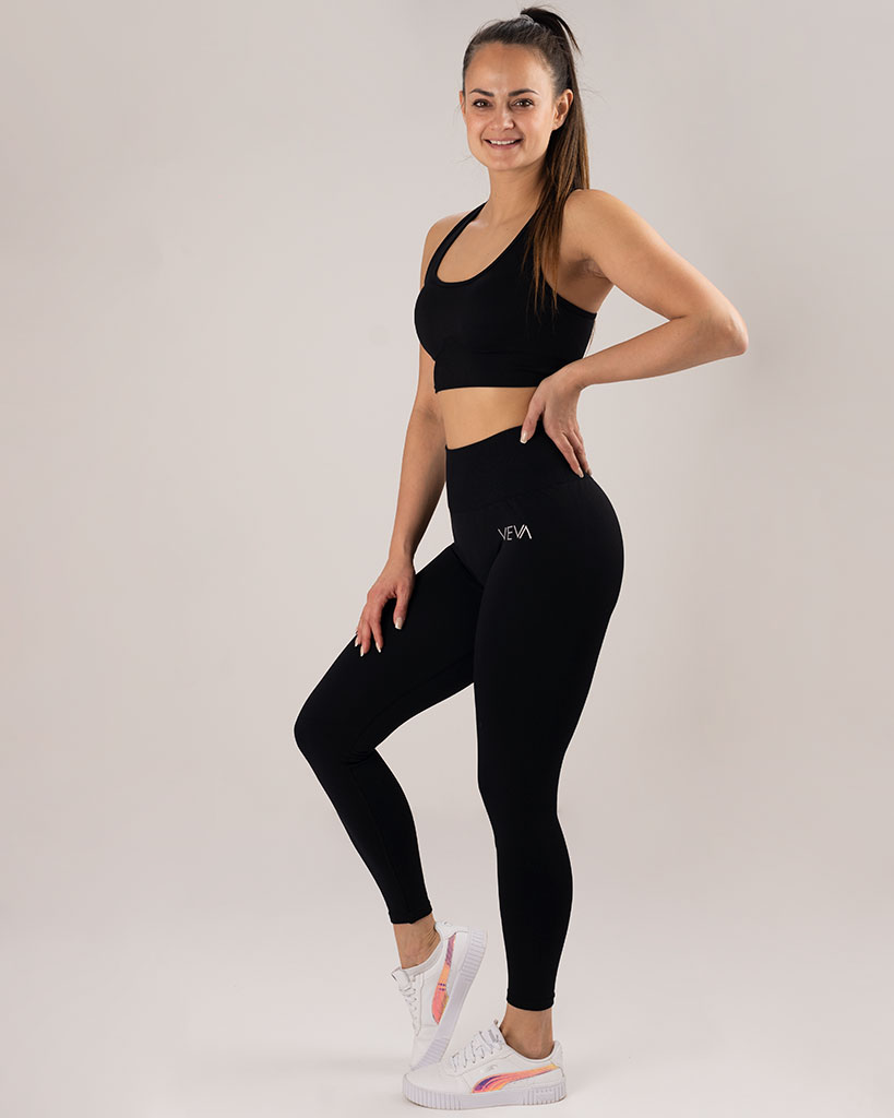 VEVAwear Comfort Leggings Mighty Black – side view