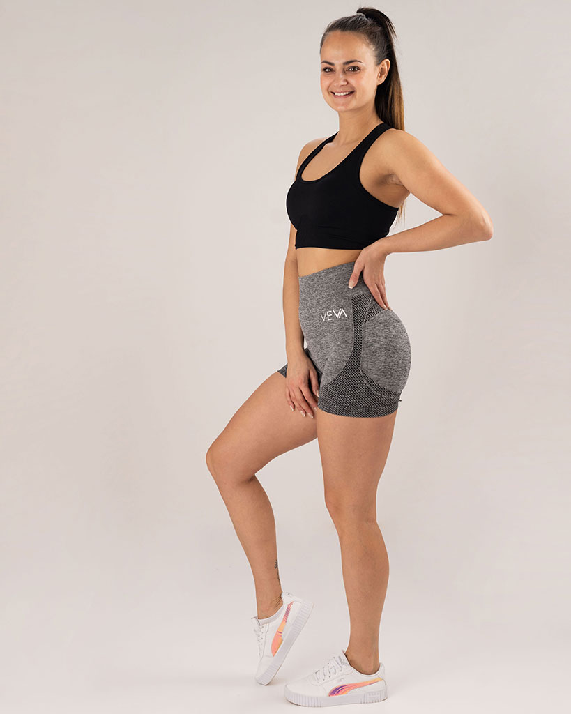 VEVAwear Flexfit Shorts Gray – side view