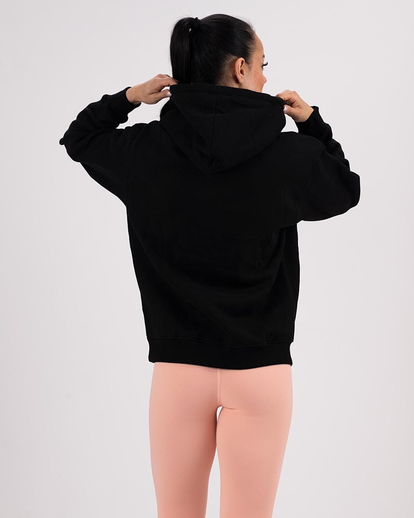 VEVAwear Soft Hoodie Mighty Black – pogled s strani