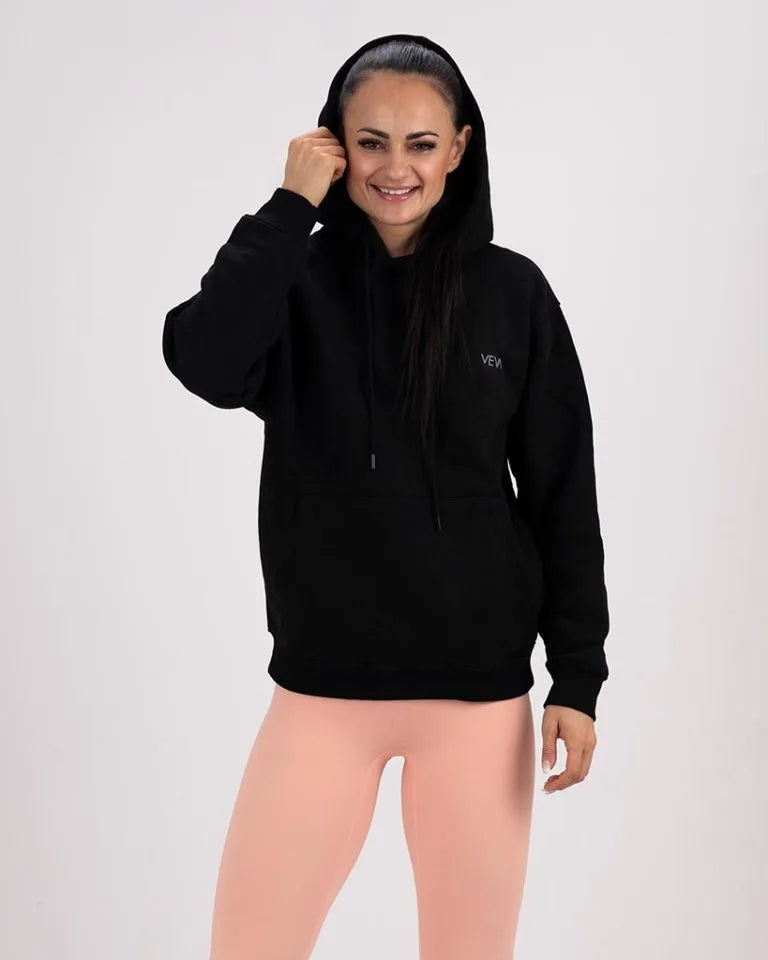 VEVAwear Soft Hoodie Mighty Black – detajlni posnetek