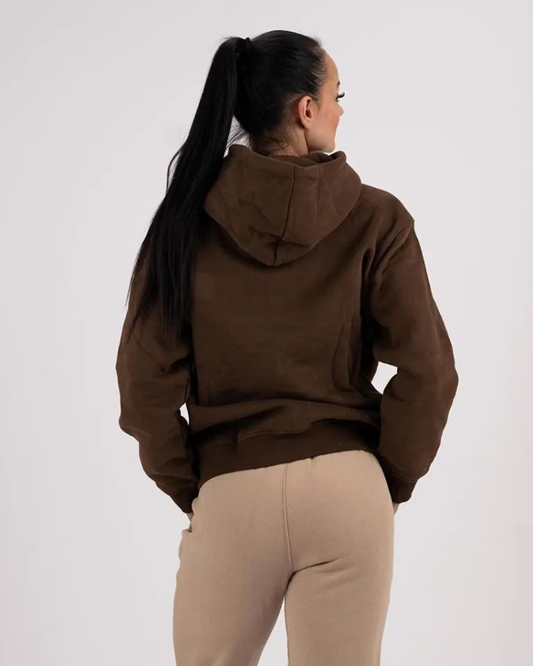 VEVAwear Soft Hoodie Earth Brown – detajlni posnetek