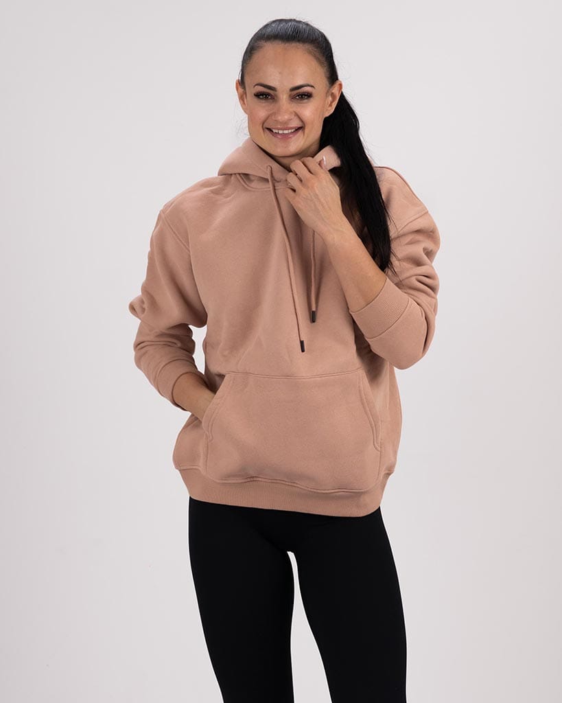 VEVAwear Soft Hoodie Sand Pink – front view
