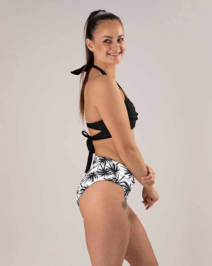 VEVAwear Copacabana Bikini Black White – back view