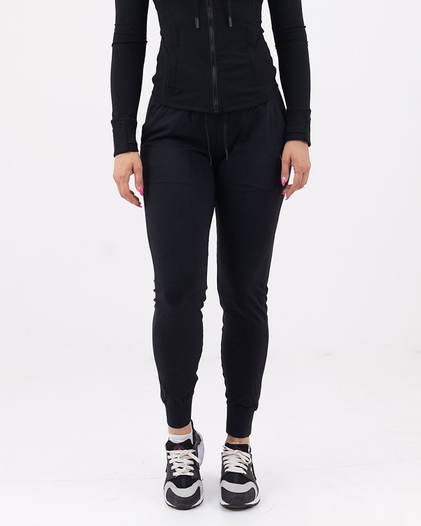 VEVAwear Feather Pants Mighty Black – front view
