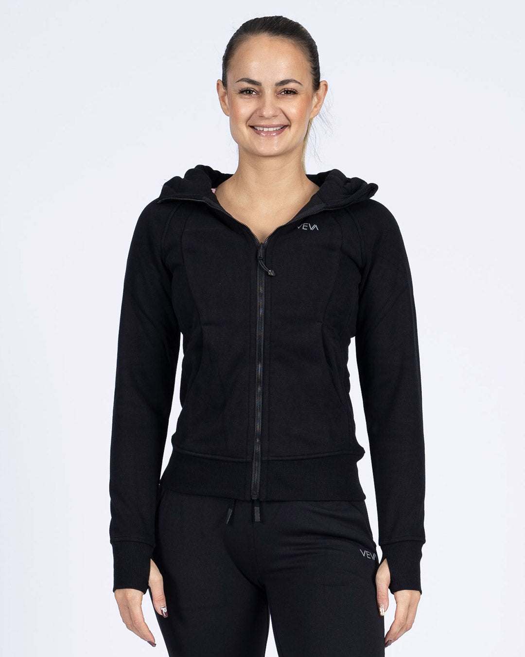 VEVAwear Motion Jacket Mighty Black – pogled zadaj