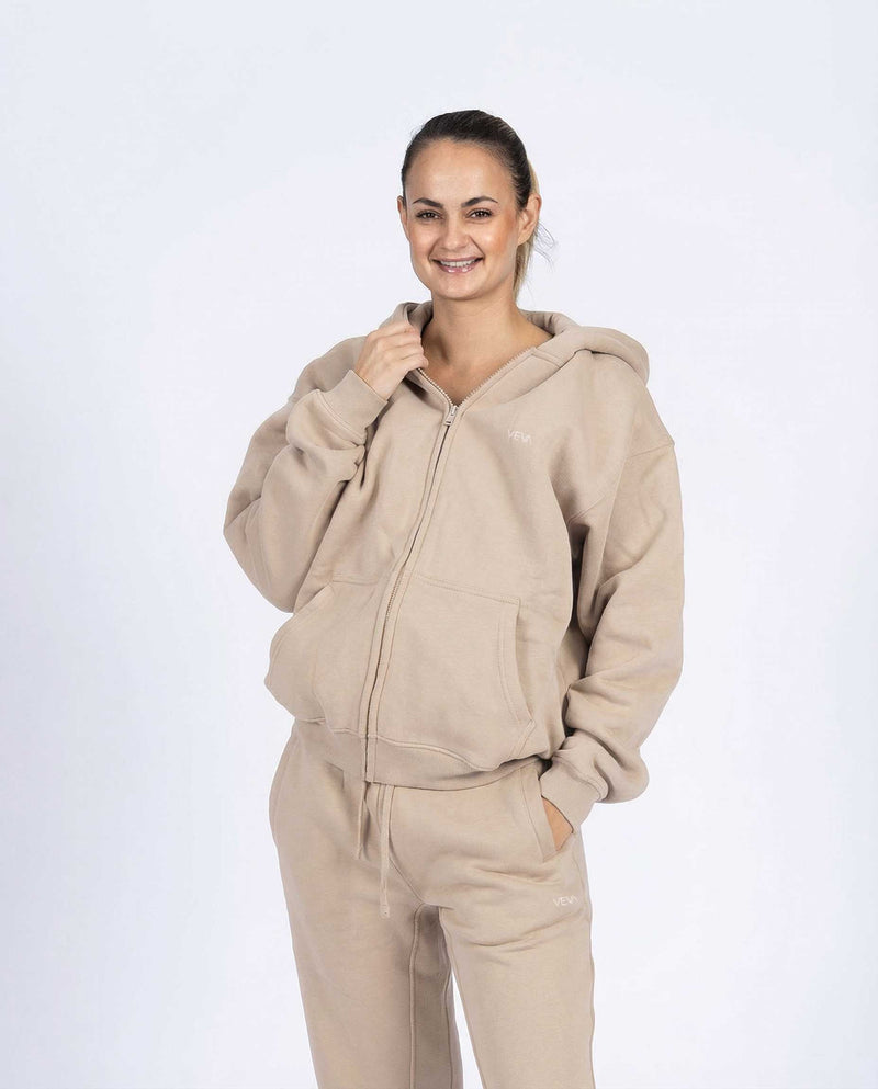 VEVAwear Soft Jacket Sand Beige – pogled spredaj
